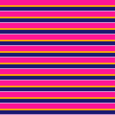 [ Thumbnail: Deep Pink, Orange, Midnight Blue, and Plum Colored Stripes Pattern Acrylic Print ]