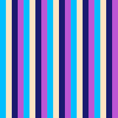 [ Thumbnail: Deep Sky Blue, Bisque, Midnight Blue, and Orchid Colored Lined Pattern Acrylic Print ]