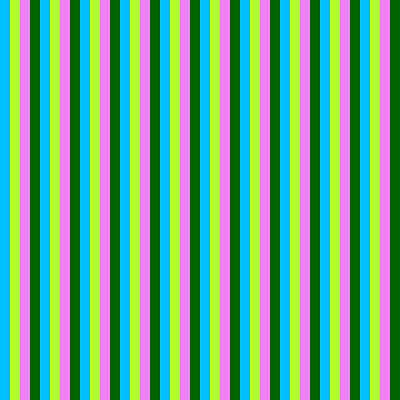 [ Thumbnail: Deep Sky Blue, Light Green, Violet, and Dark Green Colored Striped/Lined Pattern Acrylic Print ]