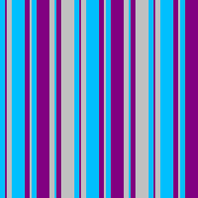 [ Thumbnail: Deep Sky Blue, Purple, and Grey Colored Lines Pattern Wood Print ]