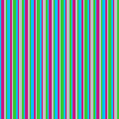 [ Thumbnail: Deep Sky Blue, Violet, Grey, and Lime Green Colored Stripes/Lines Pattern Jigsaw Puzzle ]