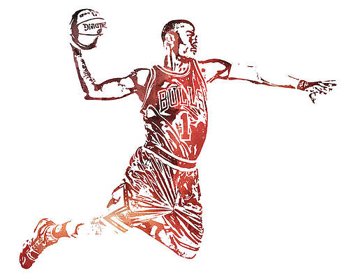 Derrick Rose Basketball Paper Poster Knicks 2 - Derrick Rose