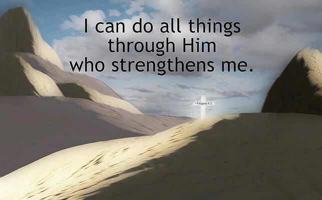 Desert Cross - I Can Do All Things by Jean Pardue Desert Cross - I Can Do All Things by Jean Pardue