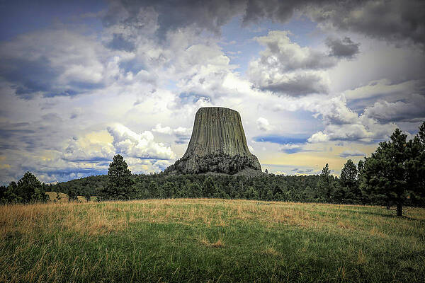 Wall Art - Photograph - Devils Tower Dramatic Sky by Dan Sproul
