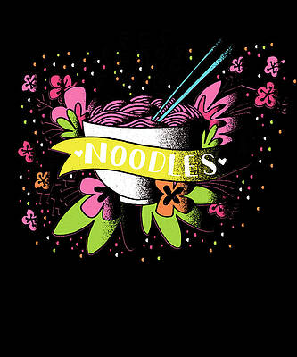Wall Art - Digital Art - Dia De Los Noodles by Flippin Sweet Gear