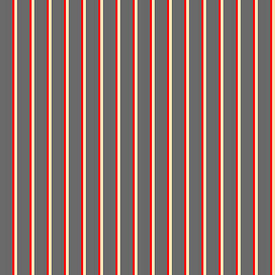 [ Thumbnail: Dim Gray, Red, and Beige Colored Striped Pattern Shower Curtain ]