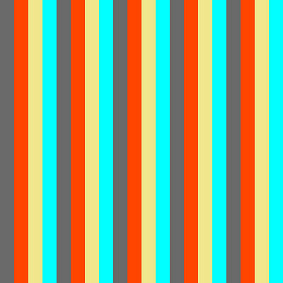 [ Thumbnail: Dim Grey, Red, Tan, and Cyan Colored Lined/Striped Pattern Acrylic Print ]