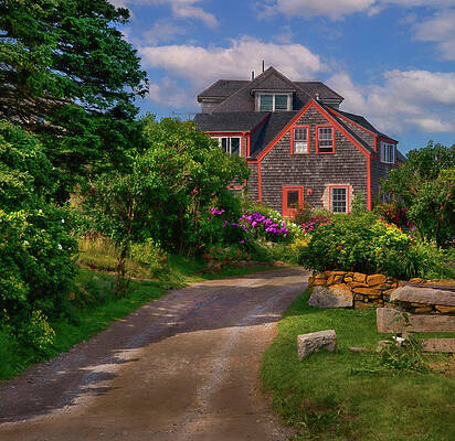 Wall Art - Photograph - Dirt Path on Monhegan Island, Maine by Joann Vitali