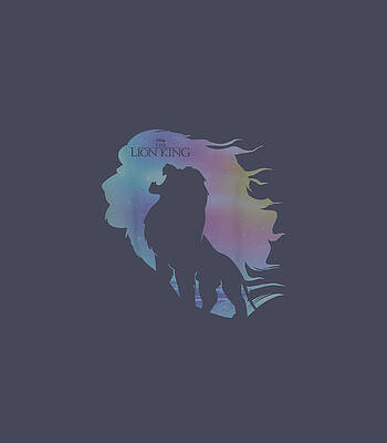  Digital Art - Disney The Lion King Mufasa Simba Galaxy Silhouette1 by Sidnep Cleme