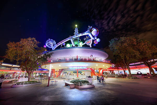 Wall Art - Photograph - Disney's Astro Orbiter in Tomorrowland by Mark Andrew Thomas