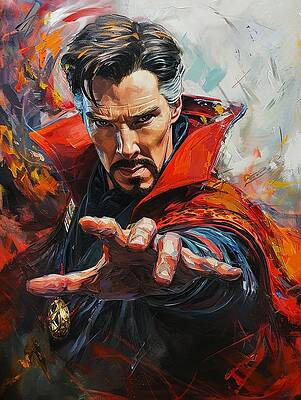 Wall Art featuring the painting Doctor Strange by Land of Dreams