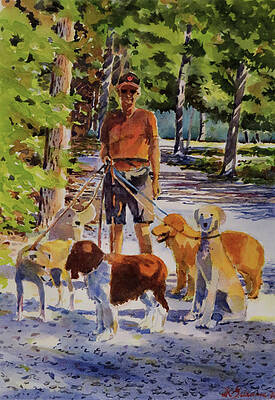 Dog Walker at Lemoine Point by David Gilmore Dog Walker at Lemoine Point by David Gilmore