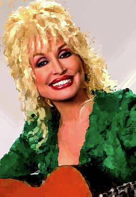 Wall Art - Digital Art - Dolly Parton - If You Had Not Been There by Gradify Creations