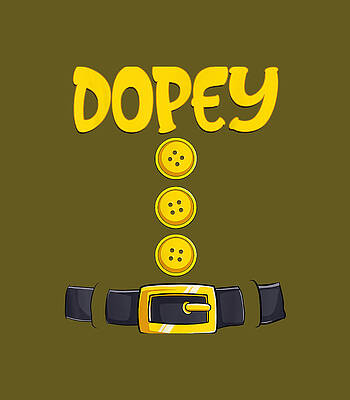  Digital Art - Dopey Halloween Dwarf Costume Color Matching TShi by Taimug Daniy