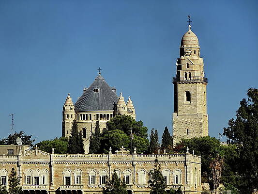 Dormition Abbey on Mount Zion, Jerusalem, Israel by Lyuba Filatova Dormition Abbey on Mount Zion, Jerusalem, Israel by Lyuba Filatova