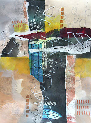 Mixed Media Collage no.1  8.3 x 11.7 on watercolor paper - International  shipping included — EttaVee