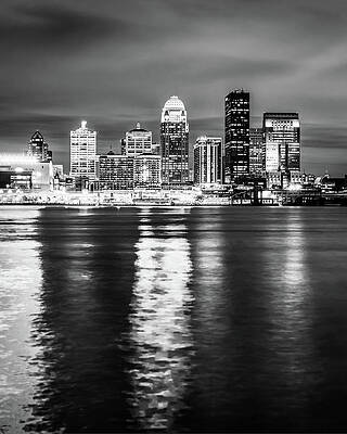 Louisville Print Black And White Bridge, Louisville Wall Art, Louisville  Poster, Louisville Photo, K Canvas Wall Art Print Poster For Home School