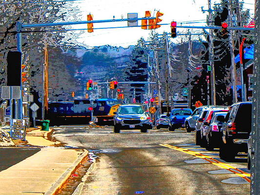 Downtown Train Traffic by Cliff Wilson Downtown Train Traffic by Cliff Wilson