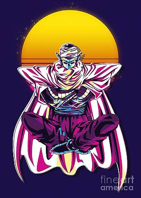 Dragon Ball Piccolo Retrowave by Morgan Russell