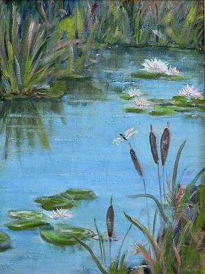 #129 Dragonfly on a Pond by Barbara Hammett Glover #129 Dragonfly on a Pond by Barbara Hammett Glover