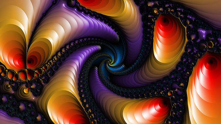 Draining Rainbows Fractal by Ally White Draining Rainbows Fractal by Ally White