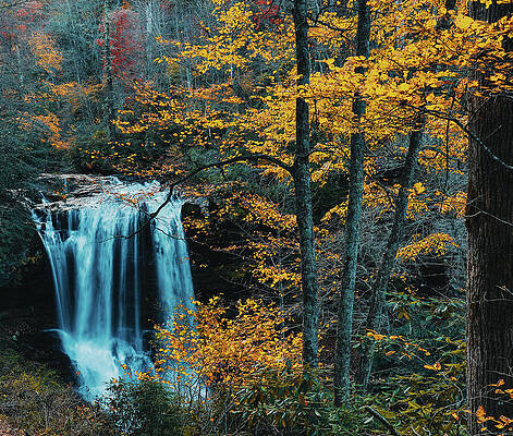 Wall Art - Photograph - Dry Falls Fall Colors North Carolina by Dan Sproul
