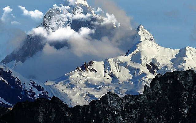 Dual Planet Over Snow Mountain by Marvin Blaine Dual Planet Over Snow Mountain by Marvin Blaine