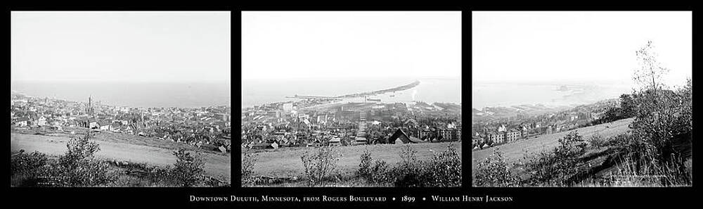 Duluth Hillside View 1899 Triptych by William Henry Jackson Duluth Hillside View 1899 Triptych by William Henry Jackson