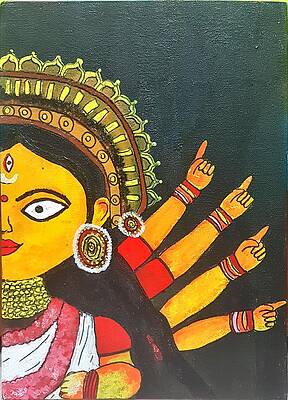 hindu goddess durga drawing stock images | Photoskart-saigonsouth.com.vn