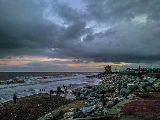 Dusk over Withernsea Beach by Mandi Hibberd Dusk over Withernsea Beach by Mandi Hibberd