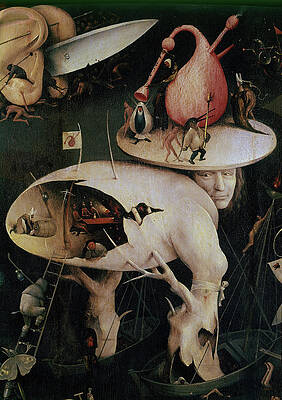 Wall Art - Painting - Dutch school. Detail of The Garden of Earthly Delights  Hell.Oil on canvas 220 x 195 cm. by Jheronimus Van Aken-el Bosco-j Bosch