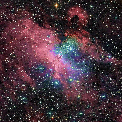 Eagle Nebula And The Pillars Of Creation Print