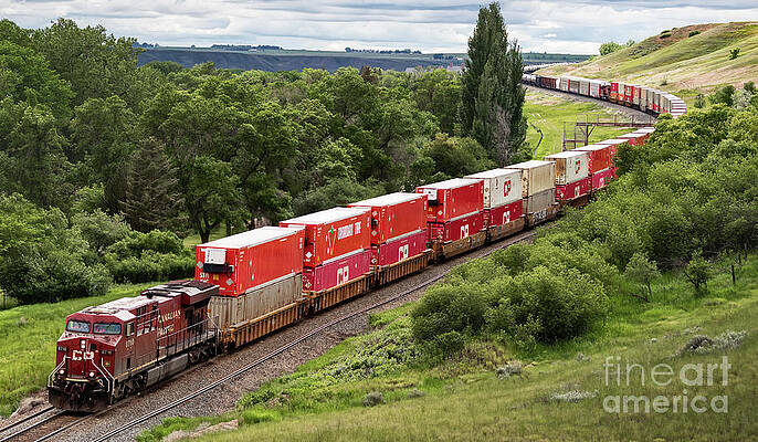 Eastbound Intermodal Mix by Brad Allen Fine Art Eastbound Intermodal Mix by Brad Allen Fine Art