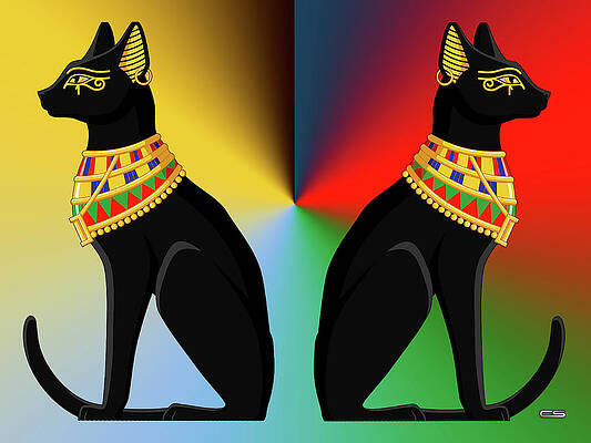 Egyptian Cats by Chuck Staley Egyptian Cats by Chuck Staley