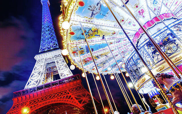 Eiffel Tower carousel by Michael Bruckner