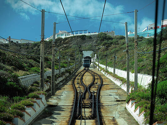 Elevator of Nazare Window View by Angelo DeVal Elevator of Nazare Window View by Angelo DeVal