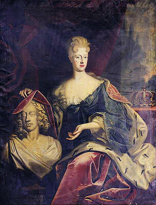 Wall Art - Painting - Elisabeth Christine as queen of Spain by Master Style