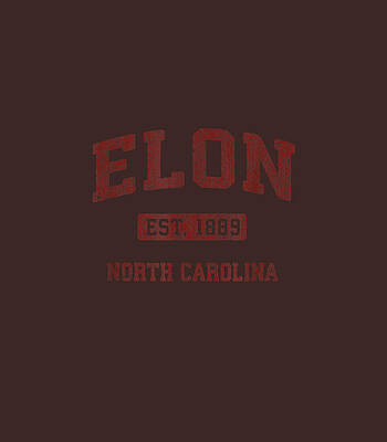 Elon North Carolina NC Vintage Athleticports Design by Murdoch Myley
