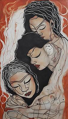 Wall Art - Digital Art - Embracing Unity by Samuel HUYNH