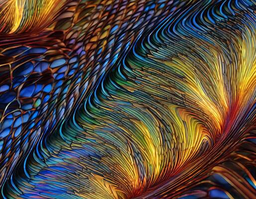 Wall Art - Digital Art - Energy Mesh And Flow by Eris And AI
