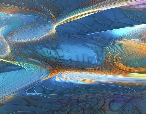 Wall Art - Digital Art - Energy Sky by Eris And AI