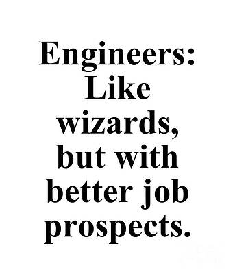 Wall Art - Digital Art - Engineers Like wizards, but with better job prospects by Jeff Creation