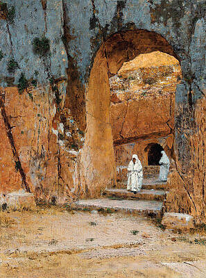 Entrance to the Tomb of the Kings Print by Vasily Vereshchagin