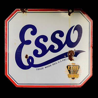 Wall Art - Photograph - Esso Sign by Flees Photos