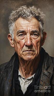 Wall Art - Digital Art - Eternal Wordsmith Portrait of Robert Graves by Sapiens Verbum