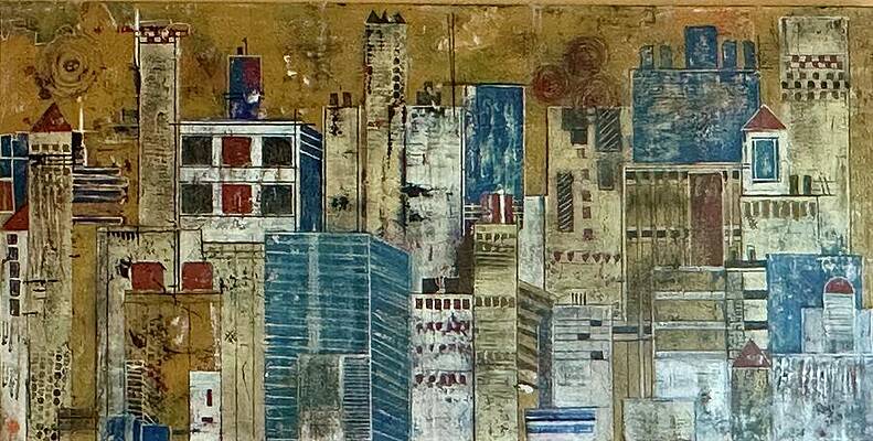Wall Art - Painting - Evening Glow 2 by Raji Musinipally