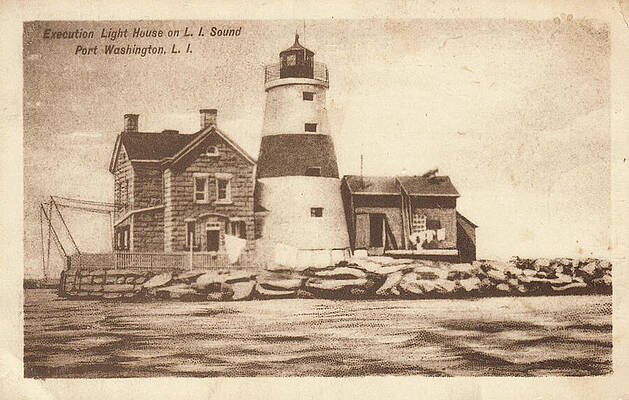 Wall Art - Mixed Media - Execution Lighthouse by Jerry McElroy