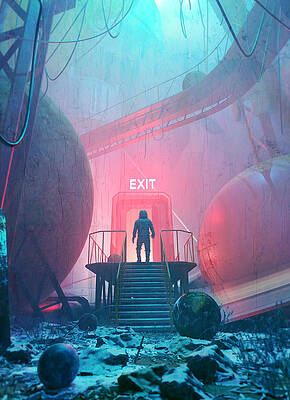  Digital Art - Exit by Nicebleed
