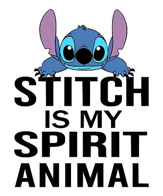 Disney Lilo Stitch Spirit Animal Stitch Kids T-Shirt by Kody Becca