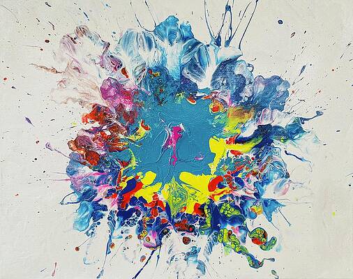  Painting - Exploding Flower by Suzy Lang